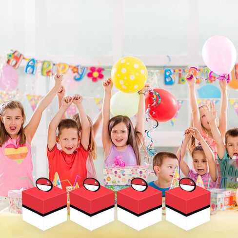 صناديق هدايا كرات بيضاء وحمراء من Nuwontun - 20 قطعة من أكياس هدايا الهدايا، أكياس هدايا للحفلات ذات طابع كروي أحمر وأبيض، مستلزمات تزيين، مقاس 4 × 4 × 4 بوصة (عبوة من 20 قطعة) in Kuwait