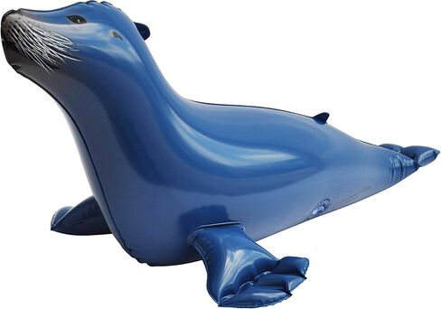 مجموعة العاب حيوانات قابلة للنفخ بطول 20 انش مكونة من 4 قطع لديكور المنزل ولوازم الحفلات للاطفال والكبار من جت كرييشنز an-SEAL4، متعددة الالوان in Kuwait