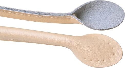 زوج من أحزمة المحافظ الجلدية الأصلية مقاس 60.96 سم من Wento مع نهاية على شكل الأذن، وفتحة ثقب جاهزة، ومقابض حقائب جلدية حقيقية، وأشرطة محفظة بديلة، وأشرطة محفظة حقيبة اليد WT0003 (24 بوصة، بيج) in Kuwait