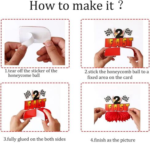 قطع مركزية لطاولة عيد الميلاد بتصميم سيارة سباق على شكل خلية النحل، 10 قطع من أغطية الطاولة ثلاثية الابعاد لاثنين من ديكورات حفلات اعياد الميلاد ذات الطابع السريع بنمط مربعات، لوازم حفلات السباق in Kuwait