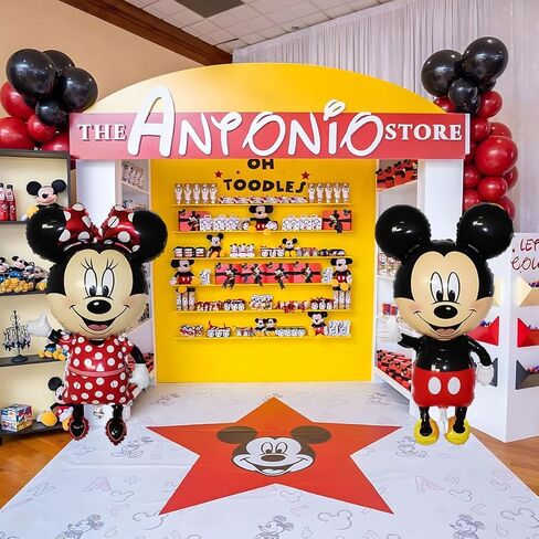 2 pcs Mickey and Minnie Giant 45" Birthday Balloons Theme Party Supplies Party Decorations in Kuwait
