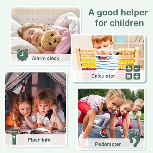 PTHTECHUS® Kids Phone Toy for Boys Girls, 3.8 "Touch Screen Toddler Smartphone with Fun Cameras 16 Games MP3 Music Player Audio Recorder Pedometer Torch Alarm Clock Children Phone for Ages 4-14 in Kuwait