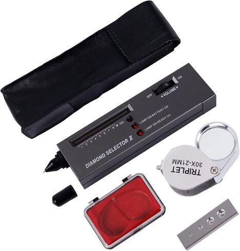 جهاز اختبار الماس عالي الدقة، اداة اختبار الماس الالكترونية المحمولة صغيرة LED قابلة للطي لتحديد الماس اليشم اليشم للمبتدئين والخبراء، مقياس التوصيل الحراري in Kuwait