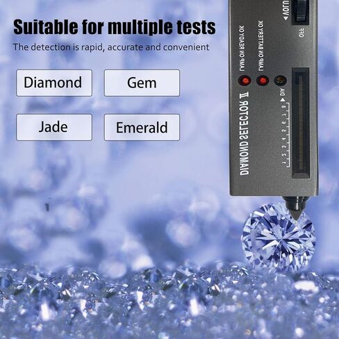 جهاز اختبار الماس عالي الدقة، اداة اختبار الماس الالكترونية المحمولة صغيرة LED قابلة للطي لتحديد الماس اليشم اليشم للمبتدئين والخبراء، مقياس التوصيل الحراري in Kuwait