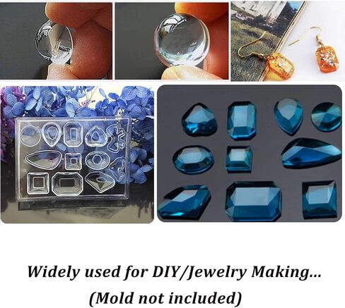 إيبوكسي الأشعة فوق البنفسجية الراتنج واضح الصلب، ONGHSD الأشعة فوق البنفسجية مجوهرات الراتنج الغراء ضوء الشمس الأشعة فوق البنفسجية علاج الراتنج السائل الكريستال DIY / الأطفال الحرفية صنع المجوهرات قالب غير المدرجة (25 جرام / 0.88 أوقية) in Kuwait