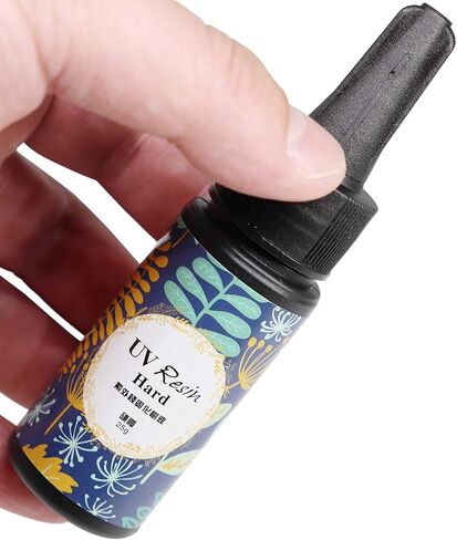 إيبوكسي الأشعة فوق البنفسجية الراتنج واضح الصلب، ONGHSD الأشعة فوق البنفسجية مجوهرات الراتنج الغراء ضوء الشمس الأشعة فوق البنفسجية علاج الراتنج السائل الكريستال DIY / الأطفال الحرفية صنع المجوهرات قالب غير المدرجة (25 جرام / 0.88 أوقية) in Kuwait