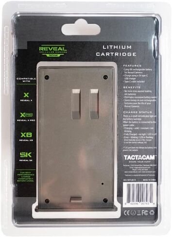 TACTACAM Reveal Lipo Lithium Battery Pack for Reveal X Gen 2.0, SK, XB, X (2 PK) in Kuwait