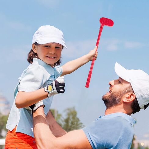 مجموعة نوادي الجولف Liberry Kids، لعبة جولف مع عربة جولف واحدة، 3 مضارب جولف، فتحتين للتدريب، 2 تيشيرت جولف و6 كرات، لعبة تمرين في الهواء الطلق للأطفال من عمر 3 إلى 4 سنوات، للأولاد والبنات (أحمر) in Kuwait