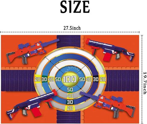 NC Dart Shooting Party Supplies,Pin The Star on The Target,Dart War Party Games,Large Poster with 24PCS Star Stickers for Kid's Party Game in Saudi Arabia