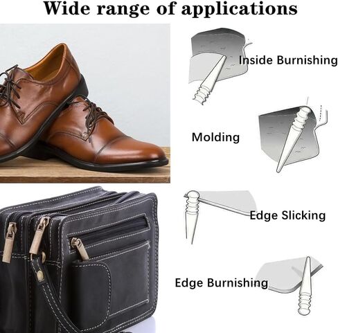 HamayuaZen قطعتان من أداة تلميع الجلود الاحترافية ذات الحواف الجلدية وملمس حافة الخشب أداة تلميع الخشب وملمس لتلميع مشاريع صنع اليد الجلدية in Kuwait