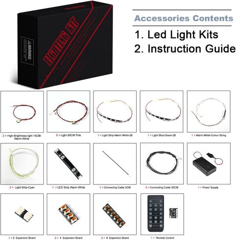 BrickBling LED Light for Lego Sanctum Sanctorum 76218 مجموعة البناء المعيارية أضواء إبداعية لـ Lego 76218؛ فكرة هدية لإصدار مطور لمحبي Lego (بدون نموذج) in Kuwait