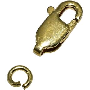 BCQLI 0.118×0.315 Inch Yellow Gold Lobster Claw Clasp Chain Jewelry,Necklace Bracelet Connection Buckle in Kuwait