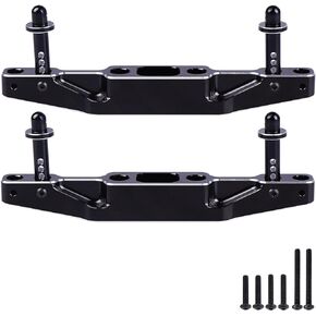 Aluminum Front & Rear Body Post Mounts Set w/Body Posts Upgrade Parts for 1/7 Felony 6S BLX Street Bash All-Road Muscle Car RTR (Black)