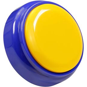 Recorder Button 30 Second, Record Sound Button for Gift Education,Batteries Included 2 AAA Batteries (Gold)
