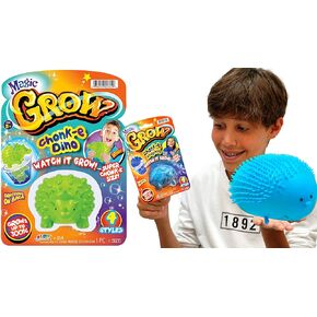 JA-RU Stretchy Squishy Magic Grow Animals (2 Packs Assorted) Grows Over 300% The Size. Fast Water Growing Toy for Kids. Includes Sticker Fidget Toy Ball Party Favors Toys for Kids and Adults 314-2s
