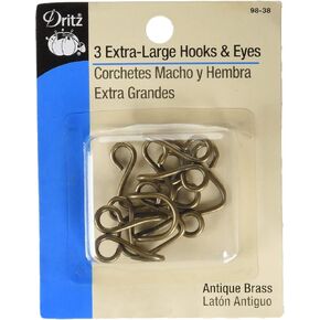 Dritz Extra-Large Hooks & Eyes, 3 Count, Black in Kuwait