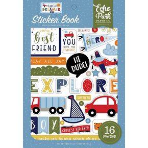 Echo Park Paper Company Little Dreamer Boy Book Sticker in Kuwait
