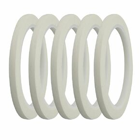 JINBING White Paper Masking Tape for Painting & Drawing & DIY Nail Arts & Pattern Making Draping Tape (1/8 inch x 10 Rolls)