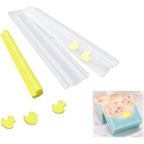EchoDone Cute Duck Tube عمود من السيليكون الشموع المصنوعة من قوالب قوالب صناعة الصابون من السيليكون لتقديمها كصابون هدايا الكريسماس in Kuwait