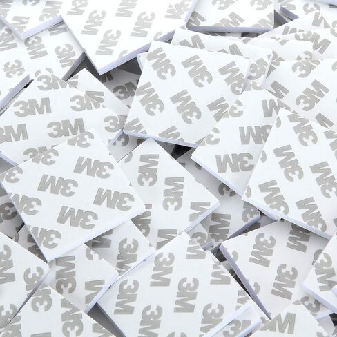 200 قطعة 3 متر مزدوج الطي شريط أبيض رغوي لاصق مربع التثبيت لاصق رغوة شريط حرفة مزدوجة الجانبين صناعة بطاقات 1.5 × 1.5 بوصة in Kuwait