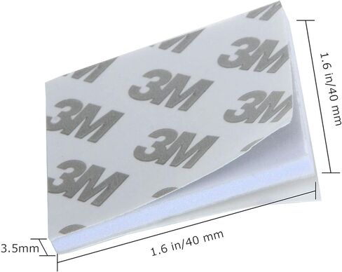 200 قطعة 3 متر مزدوج الطي شريط أبيض رغوي لاصق مربع التثبيت لاصق رغوة شريط حرفة مزدوجة الجانبين صناعة بطاقات 1.5 × 1.5 بوصة in Kuwait