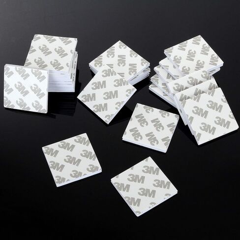 200 قطعة 3 متر مزدوج الطي شريط أبيض رغوي لاصق مربع التثبيت لاصق رغوة شريط حرفة مزدوجة الجانبين صناعة بطاقات 1.5 × 1.5 بوصة in Kuwait