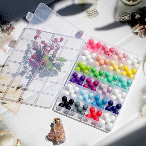 120pcs 12mm Black Silicone Beads Loose Beads for Making Jewelary Art Craft Keychain Bracelet (Black) in Kuwait
