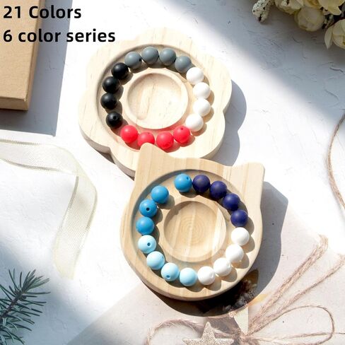 120pcs 12mm Black Silicone Beads Loose Beads for Making Jewelary Art Craft Keychain Bracelet (Black) in Kuwait