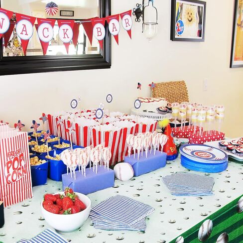 BigButer Baseball Tablecloth 2 Packs Sport Baseball Party Decorations Party Tablecloth Disposable Table Cover for Baseball Themed Party 108 X 54 Inch in Kuwait