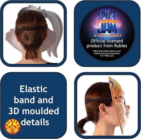 Rubie's Costume Space Jam 2: A New Legacy Lola Plastic Half-Mask, One Size in Saudi Arabia