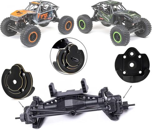 2pcs UTB18 Brass Axle Housing Covers Counter Weight for Axial RC Crawler 1/18 UTB18 Capra Unlimited Trail Buggy RTR Upgrade Part (2pcs UTB18 Brass Axle Housing Covers) in Saudi Arabia