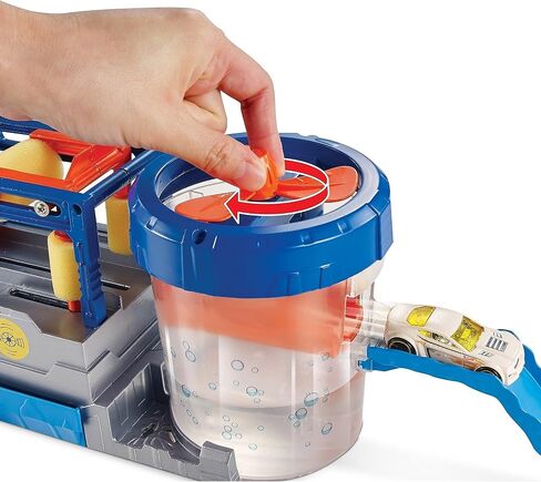 Hot Wheels FTB66 City Mega Car Wash Connectable Play Set with Diecast & Mini Toy Car in Saudi Arabia