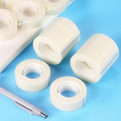 8 لفات من شريط NNY الشفاف لإعادة تعبئة الشريط غير المرئي وشريط شفاف لكل لفة مقاس 3/4 × 1000 بوصة للمكتب والمنزل والمدرسة in Kuwait