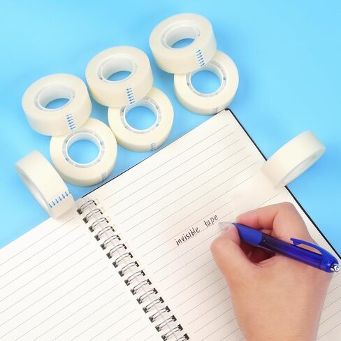 8 لفات من شريط NNY الشفاف لإعادة تعبئة الشريط غير المرئي وشريط شفاف لكل لفة مقاس 3/4 × 1000 بوصة للمكتب والمنزل والمدرسة in Kuwait