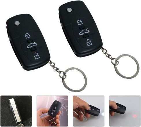 Toyvian 2pcs Hand Buzzer Prank Gag Toy Car Keychain الكهربائية صدمة المصافحة مضحك لعبة مزحة أبريل كذبة يوم خدعة الصدمات لعبة للحفلات in Kuwait
