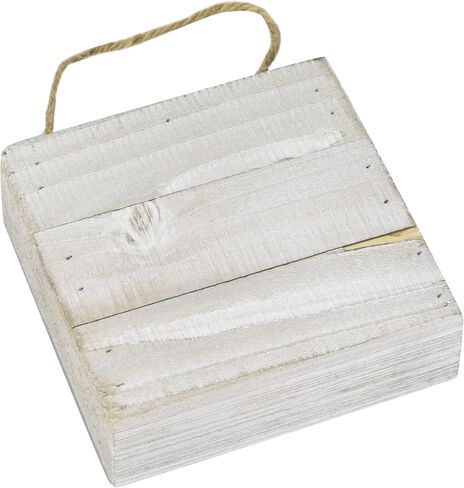 Hampton Art Plank 3D 6" x 6" White, Wood Plaque, Wood Sign Blank, Wood Blanks, Wooden Plaques, Blank Wood Signs for Crafts, Wooden Sign Blank, Wood Planks for Crafts in Saudi Arabia