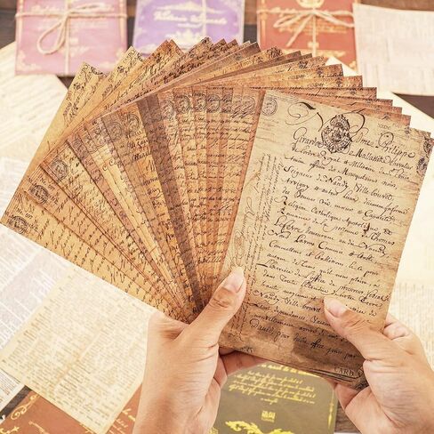 180 ورقة سجل القصاصات، مجموعات لوازم سجل القصاصات DIY خمر لمخطط مجلة Junk Journal Planner الجمالي ديكور غرفة الفن ألبوم إطارات الصور in Kuwait