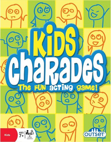 Outset Media Outset Kids Charades - Children's Game - Family Game - Features 300 Charades - Develops Critical Thinking, Builds Imagination, and Supports Creativity - for 3 or More Players - Ages 8+ in Saudi Arabia