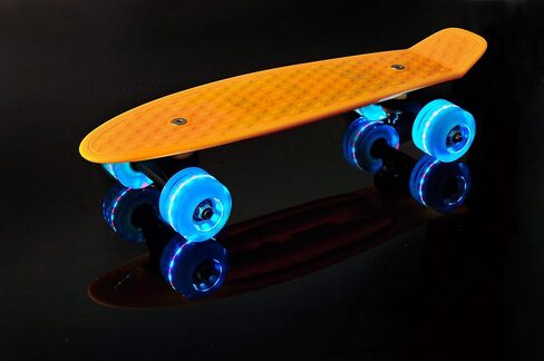 لوح تزلج صغير الحجم من CyBoard مقاس 17 بوصة × 5 بوصة مع عجلة من البولي يوريثان عالية الارتداد in Kuwait
