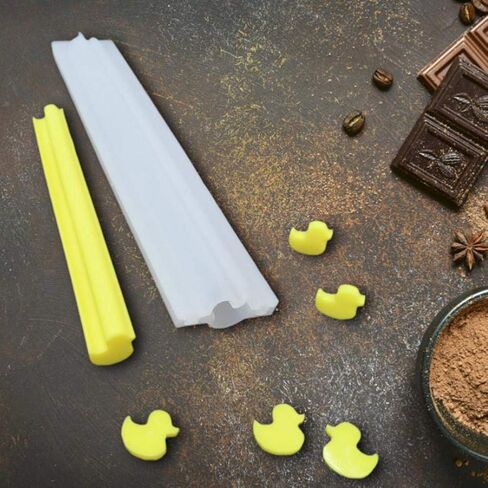 EchoDone Cute Duck Tube عمود من السيليكون الشموع المصنوعة من قوالب قوالب صناعة الصابون من السيليكون لتقديمها كصابون هدايا الكريسماس in Kuwait