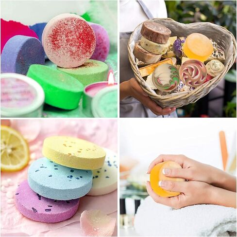 Sdmnsg-T 3 عبوات قالب سيليكون للصابون لقوالب الاستحمام الفوارة 12 تجويف قوالب السيليكون المستديرة، قوالب غطاء الشوكولاتة ذات الأسطوانة المستديرة للحلوى in Kuwait