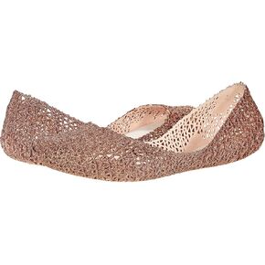 Melissa Campana Papel VII Flats for Women, Beige/Glitter, 8 in Saudi Arabia