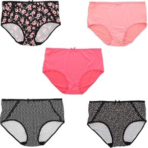 سراويل داخلية نسائية من Delta Burke Intimates بمقاس كبير وكلاسيكية عالية الارتفاع (5Pr) in Kuwait