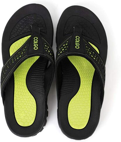 Mens Flip Flops Comfort Sport Thong Sandals for Indoor Outdoor Casual Beach Flip Flops for Men with Arch Support in Kuwait