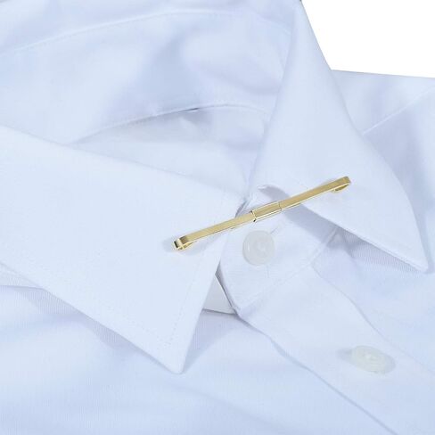 VVCome 3PCS Men's Classic Tie Clips Shirt Collar Clip Collar Bar for Necktie Gold Silver Black Tone Necktie Bar Pinch Clips Tie Pins Collar Holder in Saudi Arabia