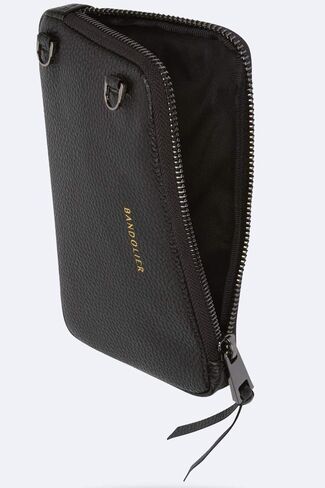 Bandolier Expanded Zip Pouch - Black/Gold - Phone Case & Strap Sold Separately in Kuwait