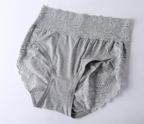 تشونغ النساء 3 حزمة الدانتيل ملخصات سراويل مرحبا قطع الخصر الأوسط الملابس الداخلية حجم كبير التغطية الخلفية الكاملة S-XXL الملابس الداخلية in Kuwait