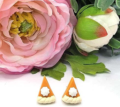 SAE99 عيد الهالوين عيد الشكر موسم الخريف فطيرة اليقطين بوليمر كلاي أقراط in Kuwait