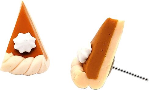 SAE99 عيد الهالوين عيد الشكر موسم الخريف فطيرة اليقطين بوليمر كلاي أقراط in Kuwait