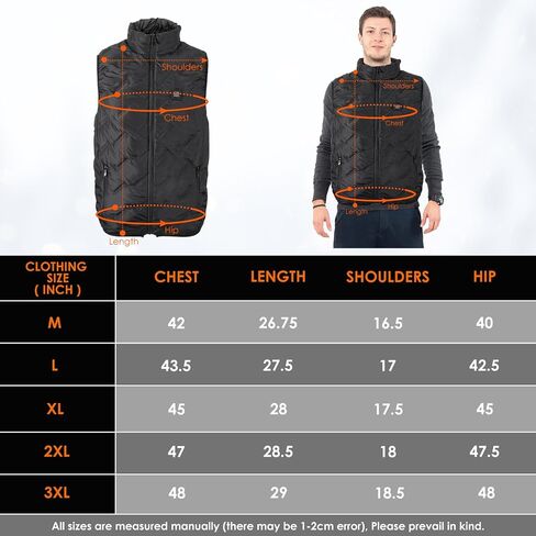 nesnelico Lightweight Heated Vest for Women,No-thread Design, Water-Resistant Electric Heating Vest,(Battery not included) in Saudi Arabia